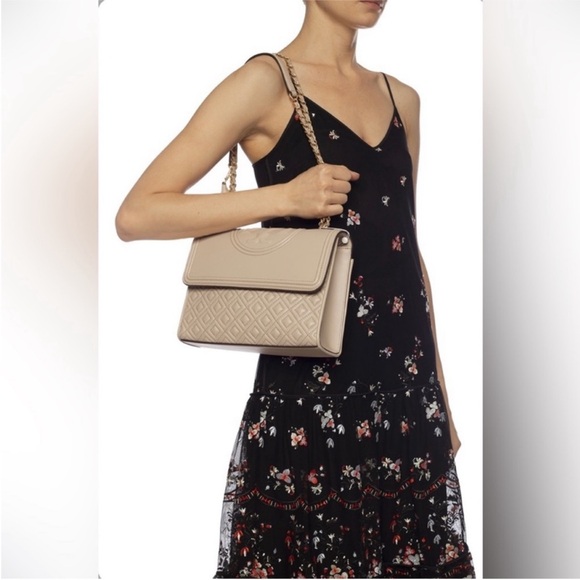 💯 Authentic TORY BURCH Fleming Convertible Shoulder Bag - Picture 5 of 16